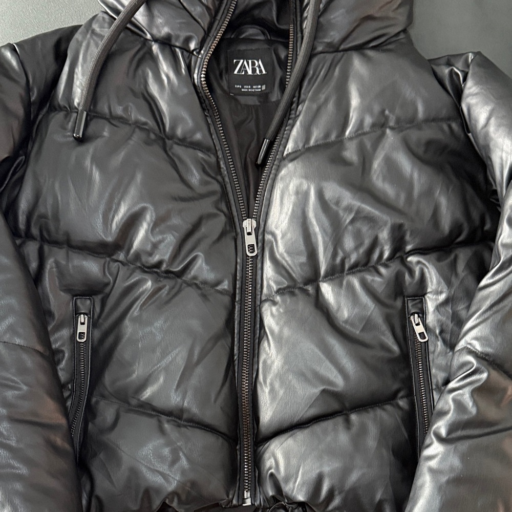 Black Puffer Jacket - Picture 5 of 6